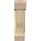 Ekena Millwork Traditional Slat Rough Sawn Bracket w/ Offset Brace, Douglas Fir, 8"W x 26"D x 30"H BKT0806X26X30TRA06RDF - alternate 3